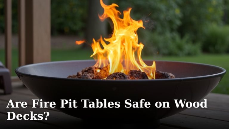 Are Fire Pit Tables Safe on Wood Decks?