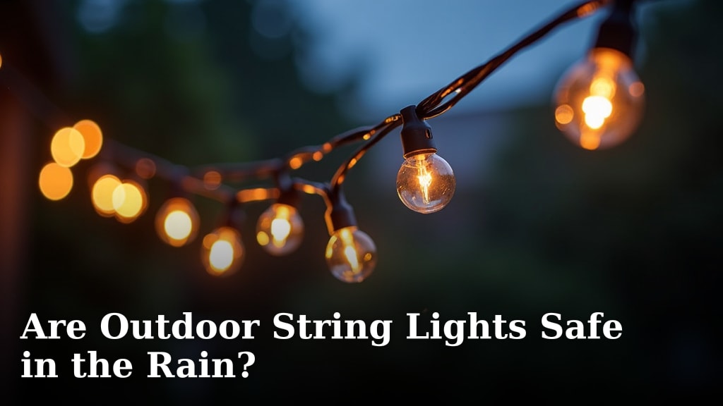 Are Outdoor String Lights Safe in the Rain?
