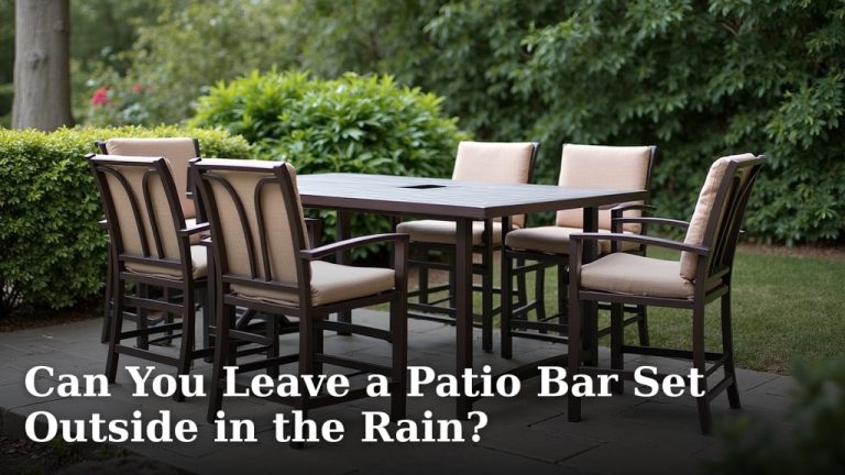 Can You Leave a Patio Bar Set Outside in the Rain?
