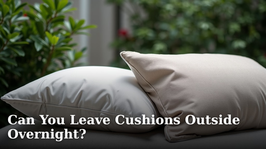 Can You Leave Cushions Outside Overnight?
