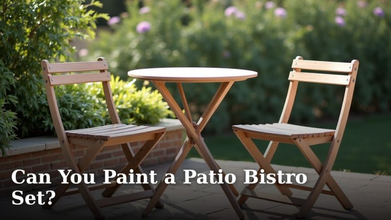 Can You Paint a Patio Bistro Set?