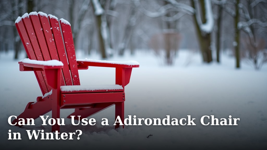 Can You Use a Adirondack Chair in Winter?