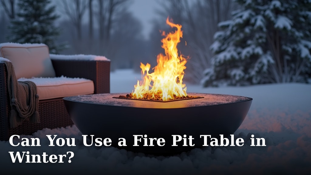 Can You Use a Fire Pit Table in Winter?