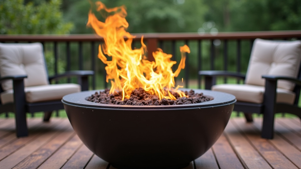 Setting Up Your Fire Pit Table on a Wood Deck Safely