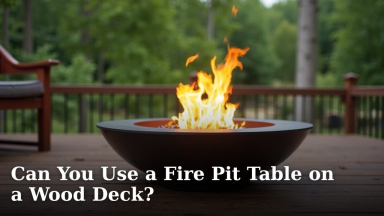 Can You Use a Fire Pit Table on a Wood Deck?