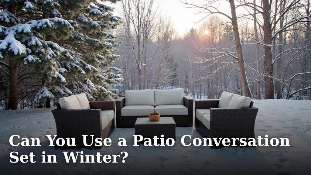 Can You Use a Patio Conversation Set in Winter?