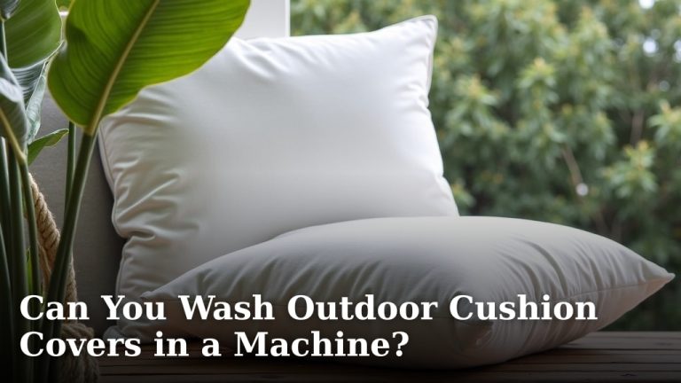 Can You Wash Outdoor Cushion Covers in a Machine?