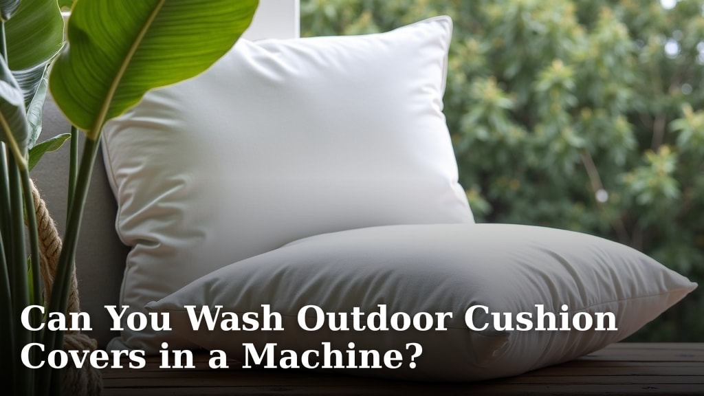 Can You Wash Outdoor Cushion Covers in a Machine?