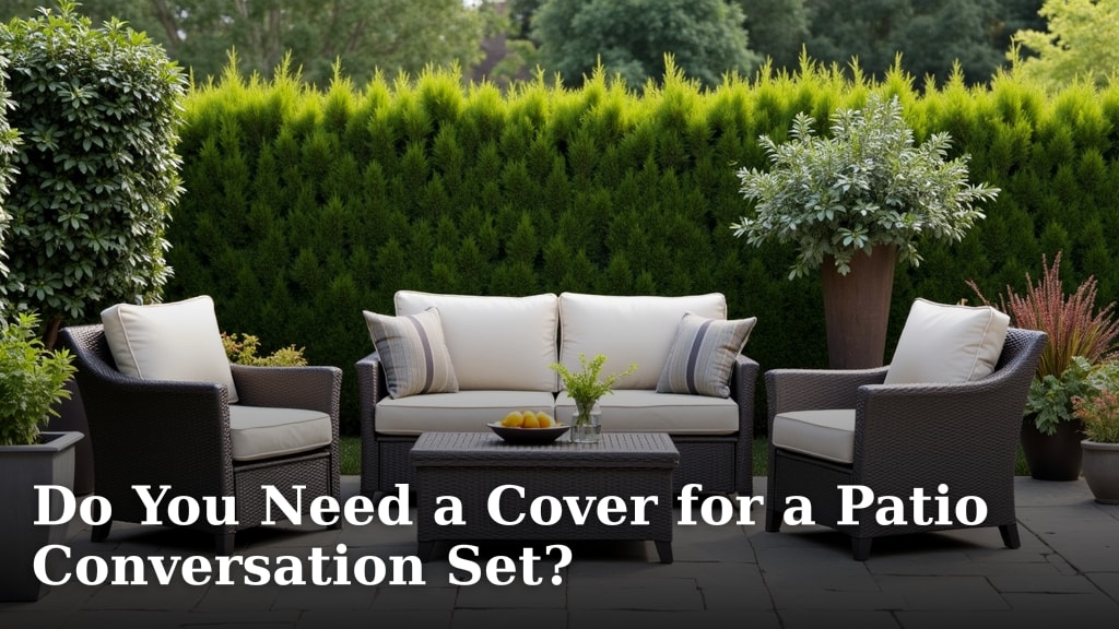 Do You Need a Cover for a Patio Conversation Set?