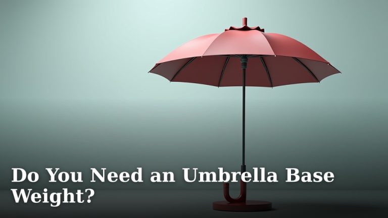 Do You Need an Umbrella Base Weight?