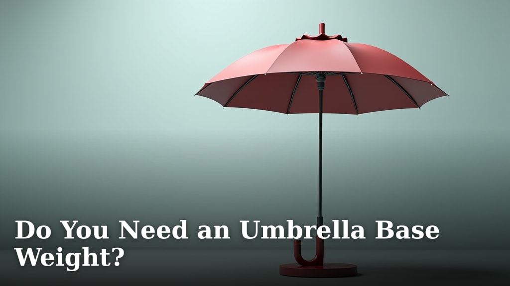 Do You Need an Umbrella Base Weight?