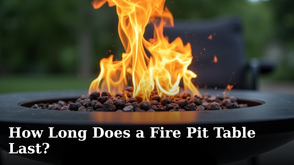 How Long Does a Fire Pit Table Last?