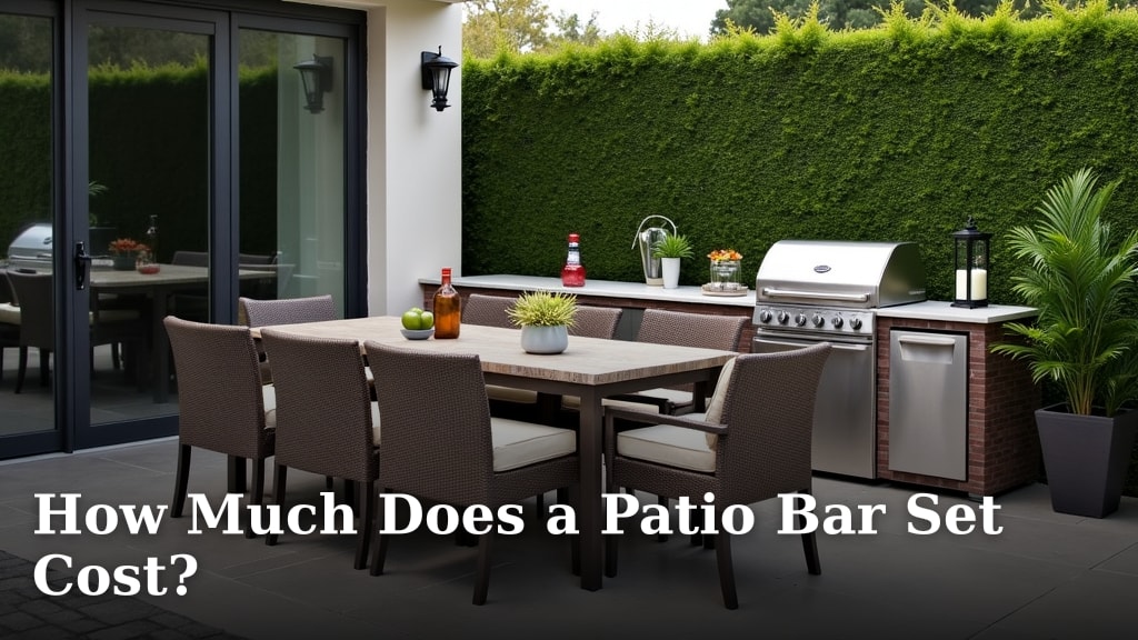 How Much Does a Patio Bar Set Cost?
