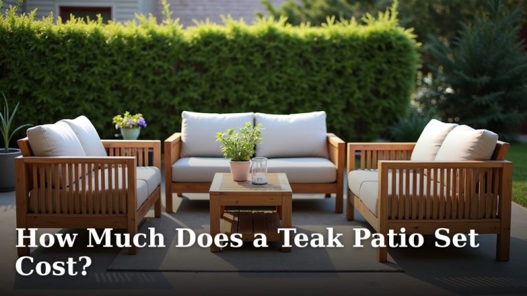 How Much Does a Teak Patio Set Cost?