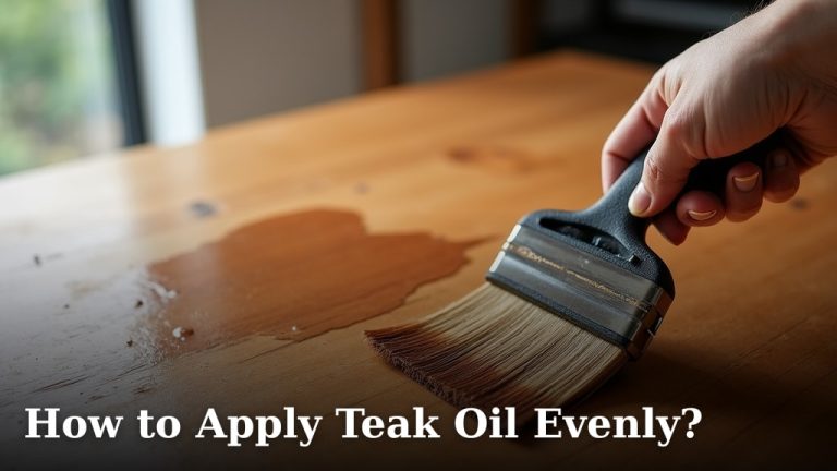 How to Apply Teak Oil Evenly?