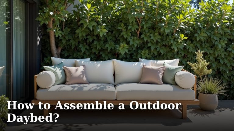 How to Assemble a Outdoor Daybed?