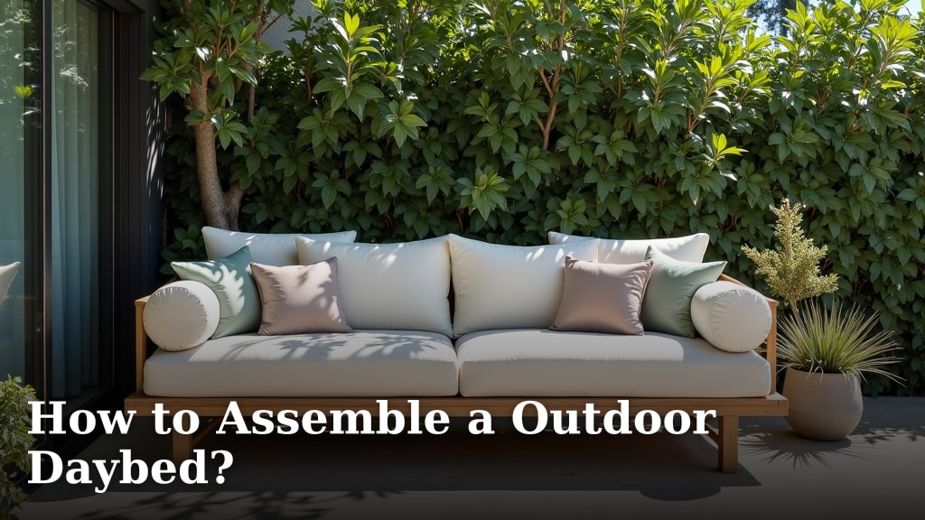 How to Assemble a Outdoor Daybed?
