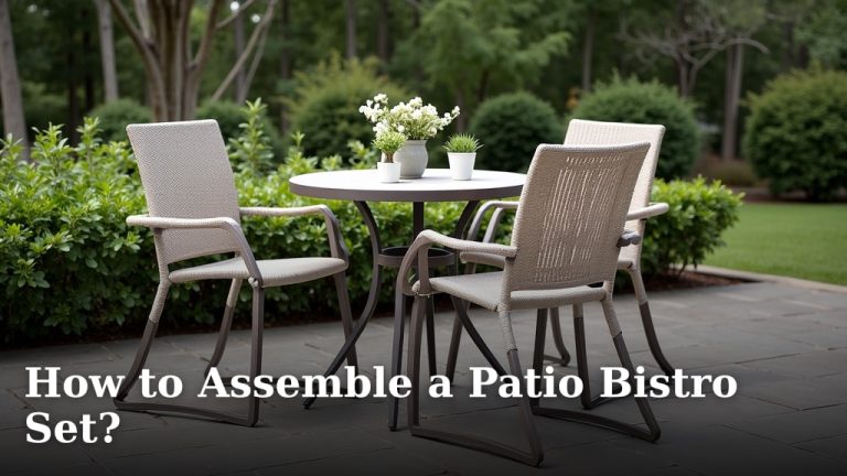 How to Assemble a Patio Bistro Set?