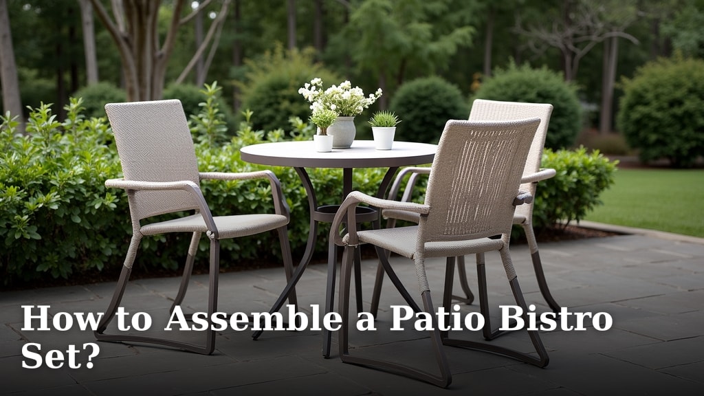 How to Assemble a Patio Bistro Set?