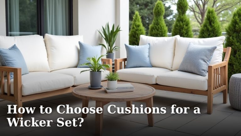 How to Choose Cushions for a Wicker Set?