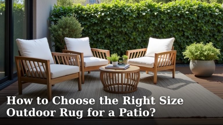 How to Choose the Right Size Outdoor Rug for a Patio?