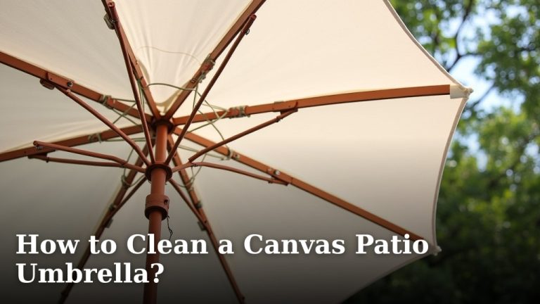 How to Clean a Canvas Patio Umbrella?