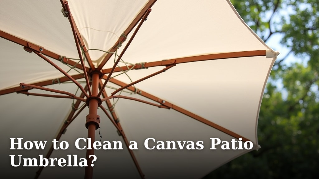 How to Clean a Canvas Patio Umbrella?