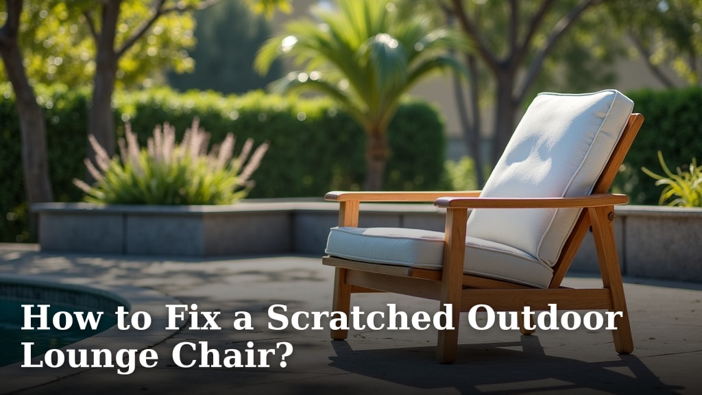 How to Fix a Scratched Outdoor Lounge Chair?