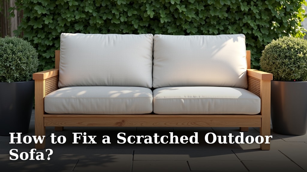 How to Fix a Scratched Outdoor Sofa?