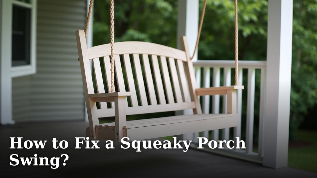 How to Fix a Squeaky Porch Swing?
