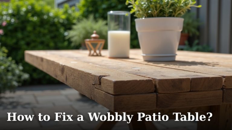 How to Fix a Wobbly Patio Table?
