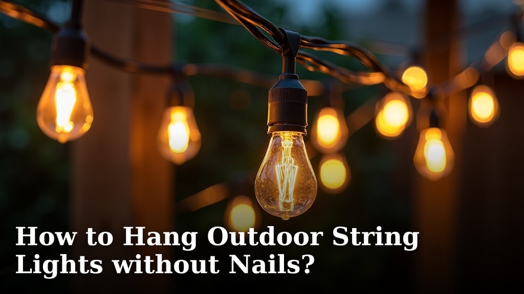 How to Hang Outdoor String Lights without Nails?