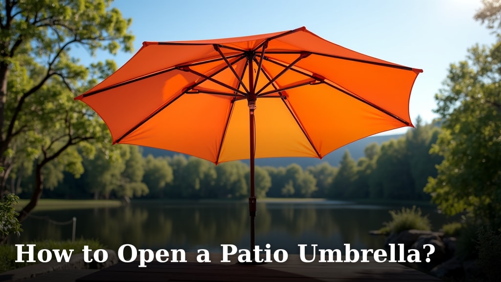 How to Open a Patio Umbrella?