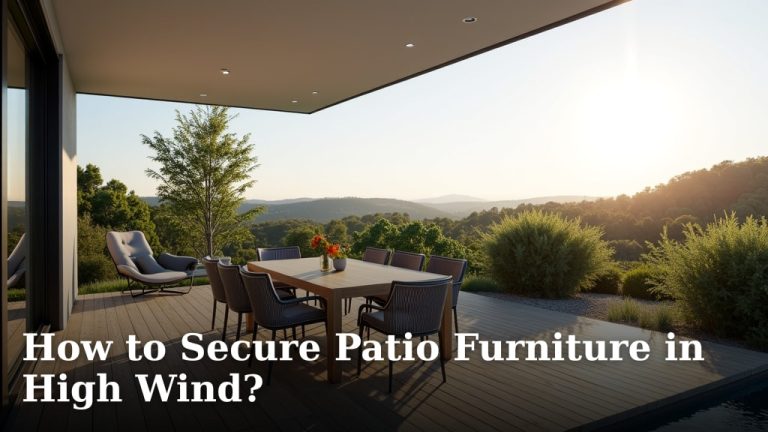 How to Secure Patio Furniture in High Wind?