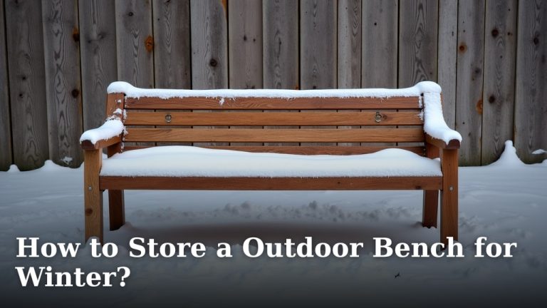 How to Store a Outdoor Bench for Winter?