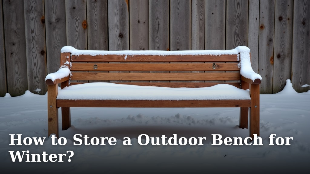 How to Store a Outdoor Bench for Winter?