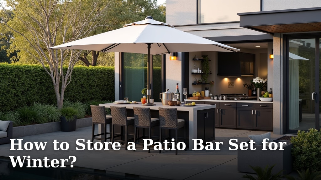 How to Store a Patio Bar Set for Winter?