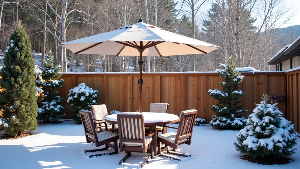 Getting Your Patio Umbrella Ready for Its Winter Break