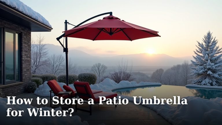 How to Store a Patio Umbrella for Winter?