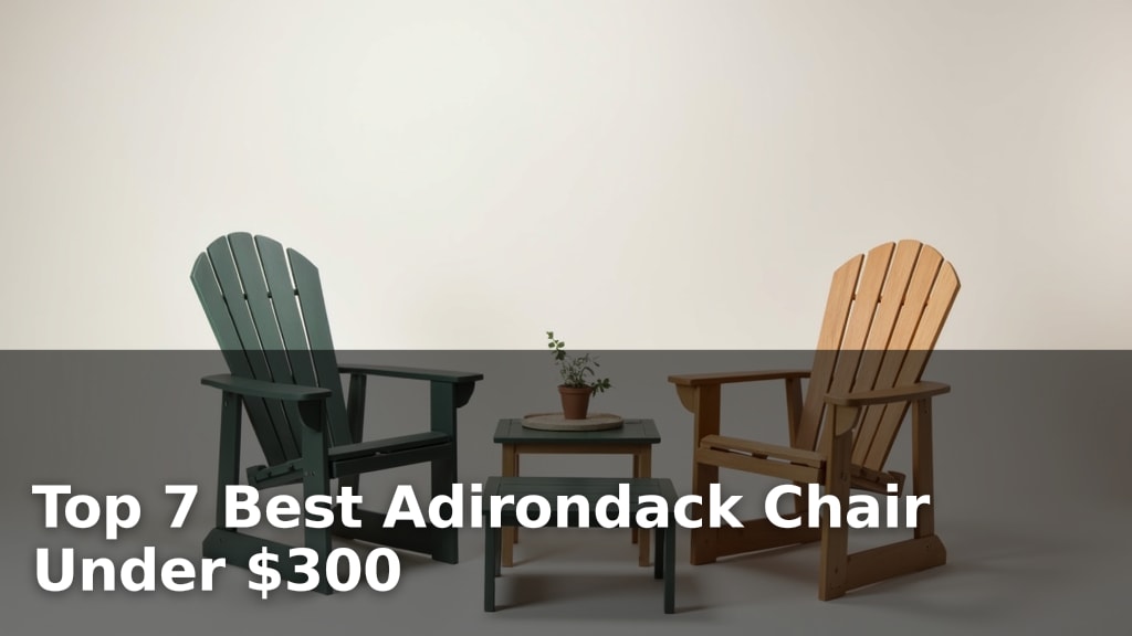 Top 7 Best Adirondack Chair Under $300