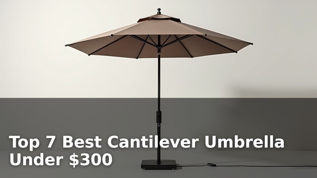 Top 7 Best Cantilever Umbrella Under $300