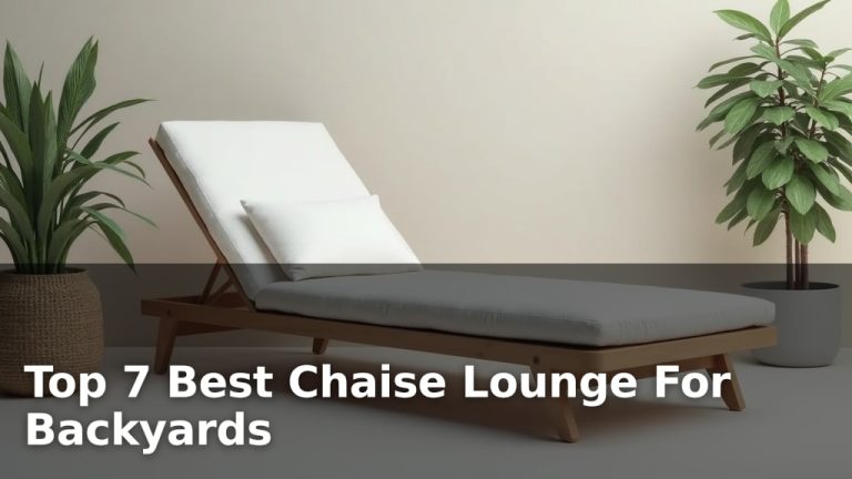 Top 7 Best Chaise Lounge For Backyards