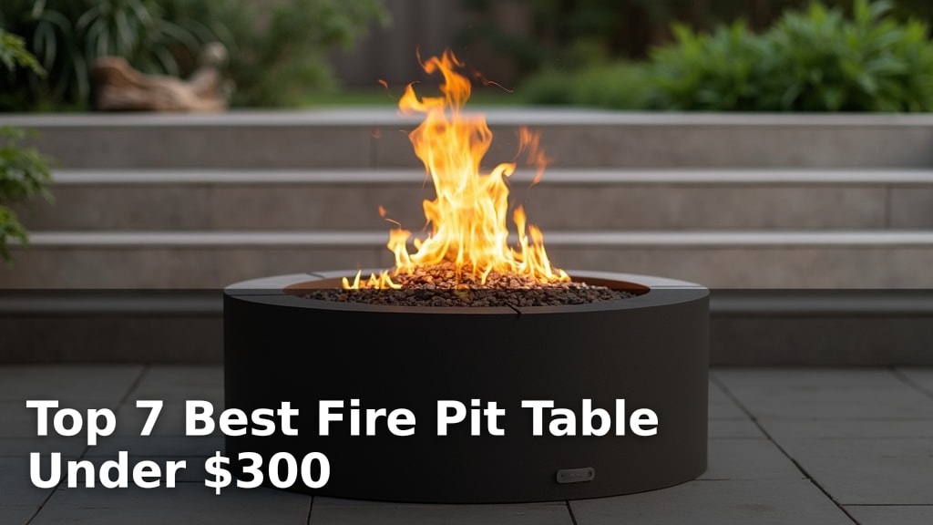 Top 7 Best Fire Pit Table Under $300