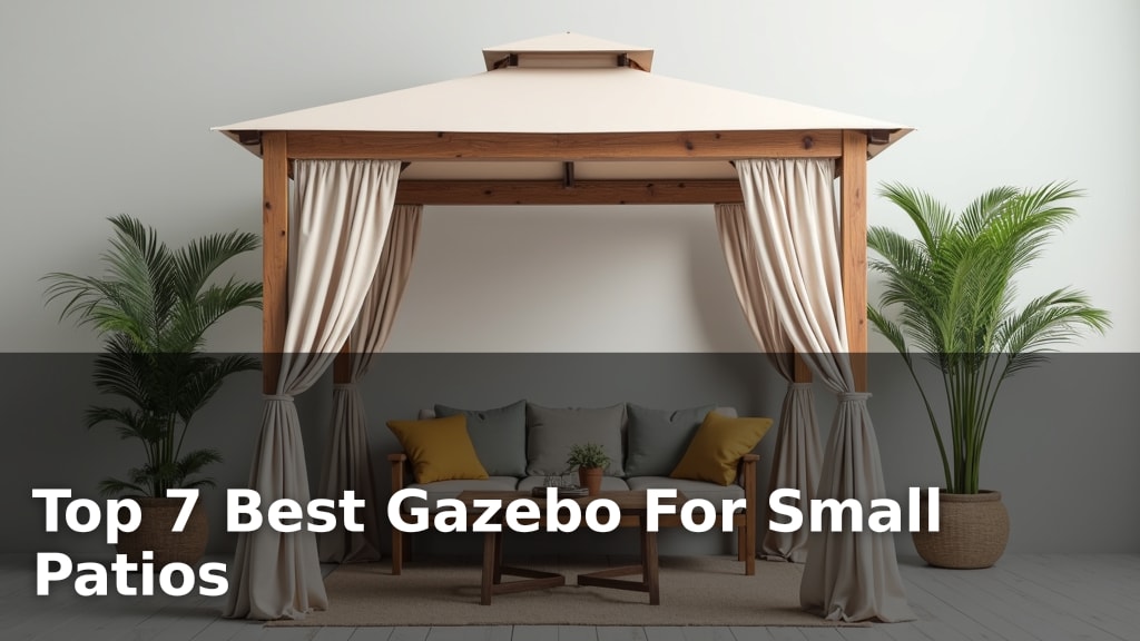 Top 7 Best Gazebo For Small Patios