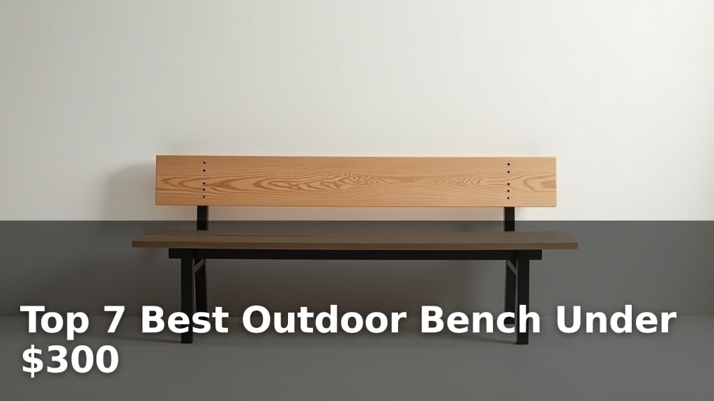 Top 7 Best Outdoor Bench Under $300