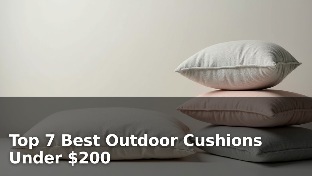 Top 7 Best Outdoor Cushions Under $200