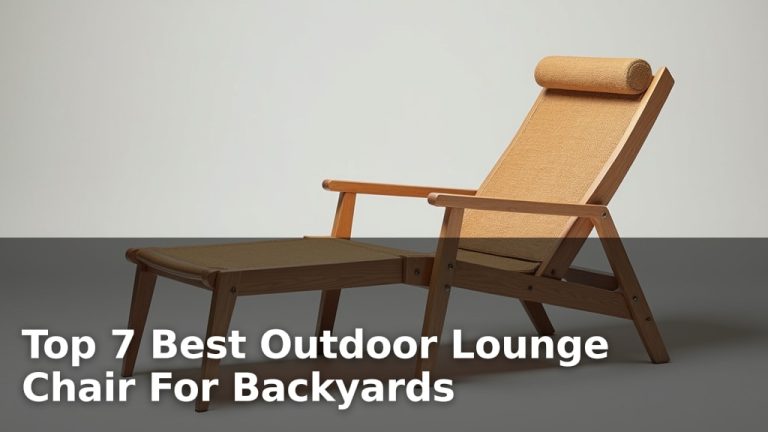 Top 7 Best Outdoor Lounge Chair For Backyards