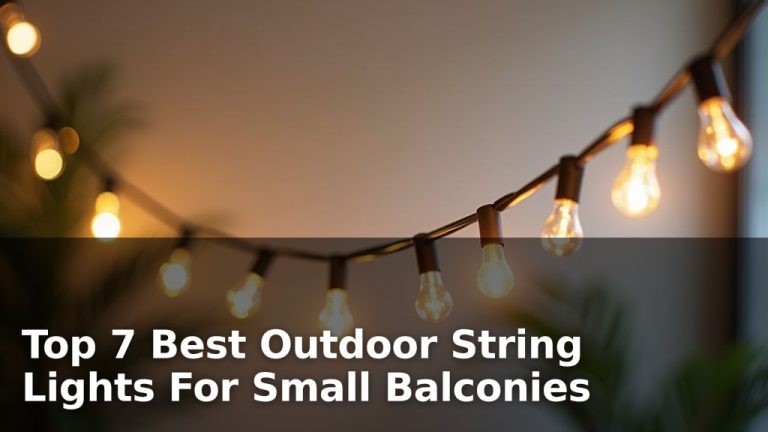Top 7 Best Outdoor String Lights For Small Balconies
