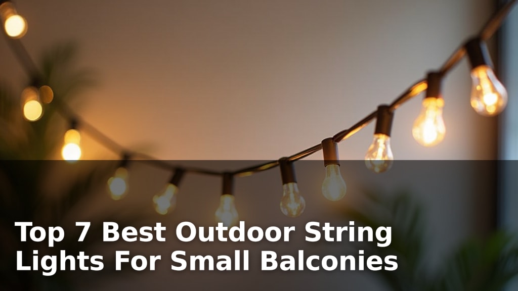 Top 7 Best Outdoor String Lights For Small Balconies