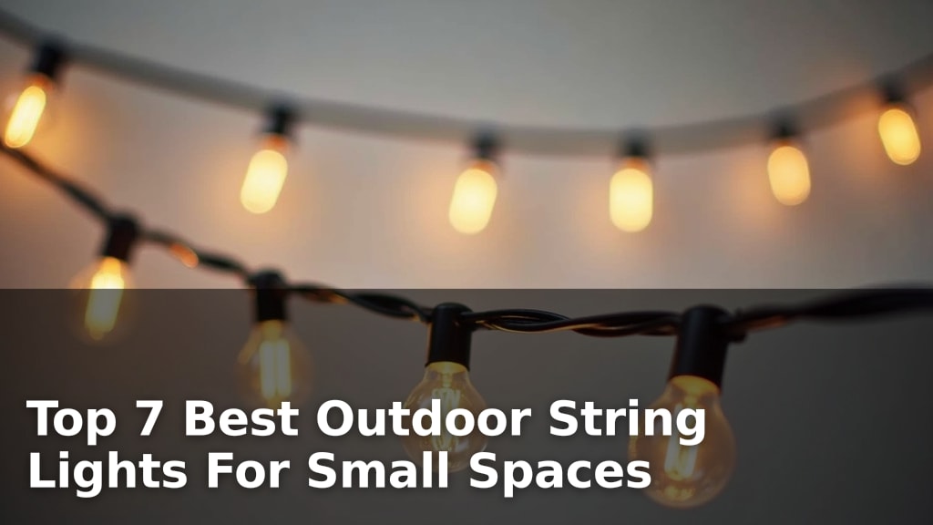 Top 7 Best Outdoor String Lights For Small Spaces